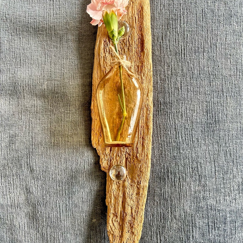 Driftwood Wall Art with Vase